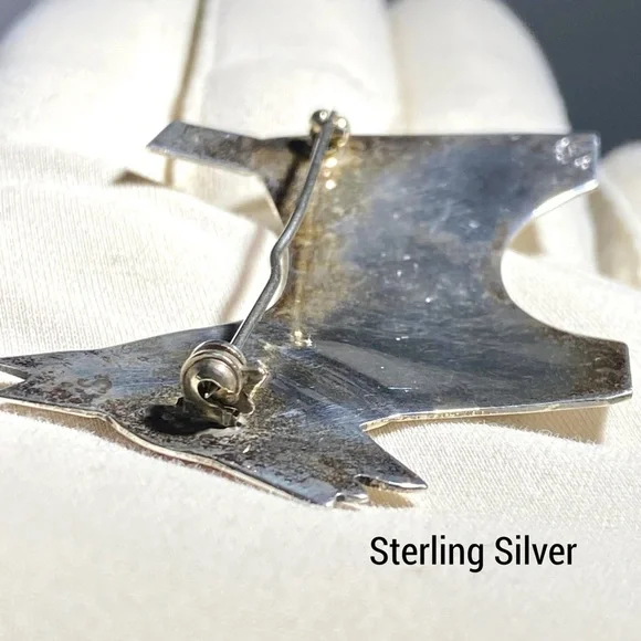 VTG Mexico ATI 925 Sterling Silver Scottie Dog Brooch Pin - Picture 7 of 9